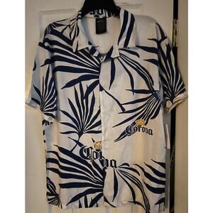 Corona Men's Button-Down Hawaiian Shirt size medium